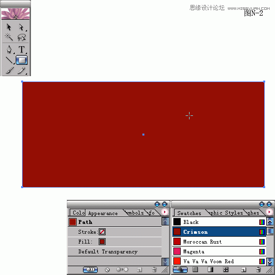 用Illustrator制作红色风格的2004猴年贺卡3