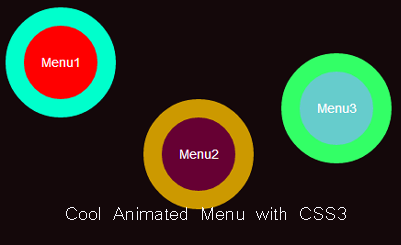 使用CSS3创建动态菜单效果1