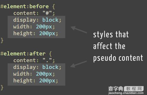 CSS中的before和:after伪元素使用详解2