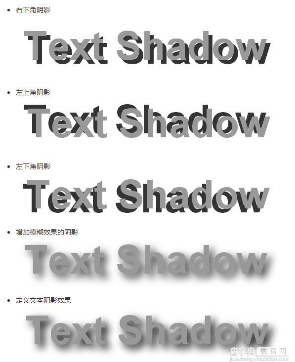 CSS3实现千变万化的文字阴影text-shadow效果设计1