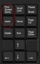 被人忽略的电脑功能区键盘  print screen和insert键的使用技巧1