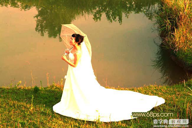 photoshop外景婚纱照片处理实例5