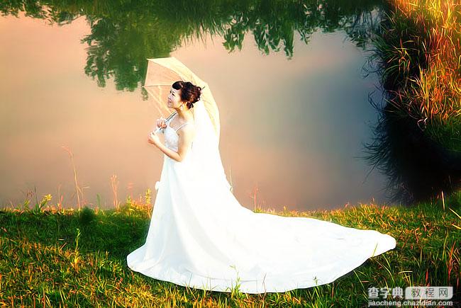 photoshop外景婚纱照片处理实例2