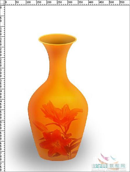 Photoshop教程：详细绘制漂亮的花瓶18