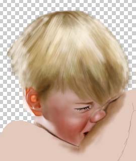 Photoshop鼠绘教程:哭泣男孩8