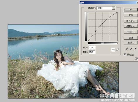 Photoshop打造红外线风格外景婚片5