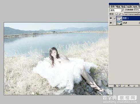Photoshop打造红外线风格外景婚片8