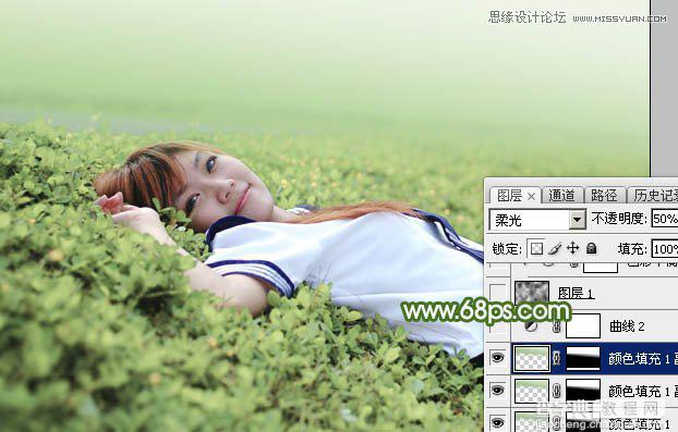使用Photoshop调出春季暖色效果的草地人像（图文教程）19