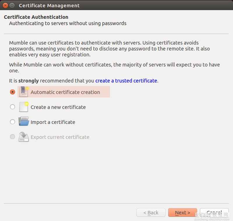 在Ubuntu系统上安装游戏通讯应用Mumble的教程7
