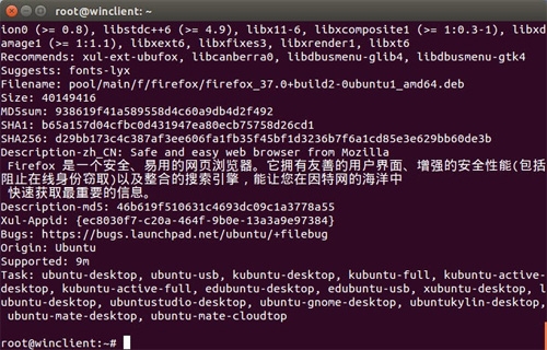 Ubuntu安装包信息如何查看4