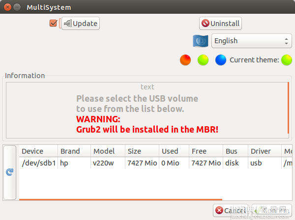 在Ubuntu中制作多启动USB盘的U盘的教程2