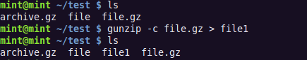 在Linux中使用Gzip压缩和解压文件的教程5