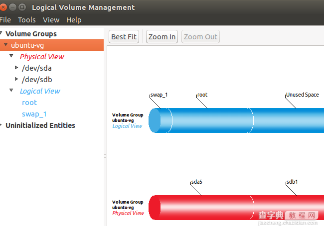 Ubuntu系统上使用LVM调整硬盘分区的教程5
