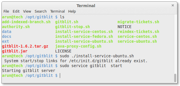 在Linux系统中使用Gitblit工具创建Git仓库的方法5