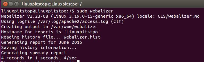 在Ubuntu系统上安装Webalizer来分析HTTP流量4