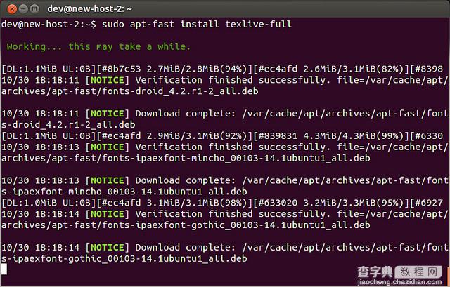 在Ubuntu系统上使用apt-fast来加快apt-get下载的教程4