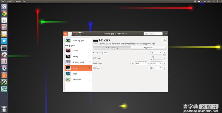 设置动态壁纸来美化Ubuntu桌面2