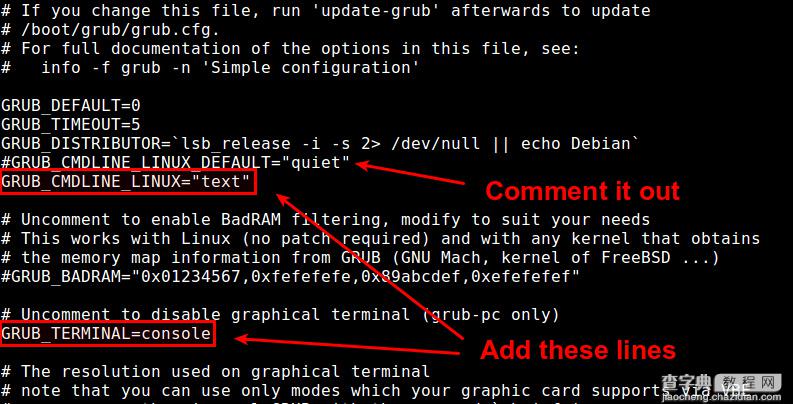 Debian或Ubuntu系统启动后进入命令行界面的教程4