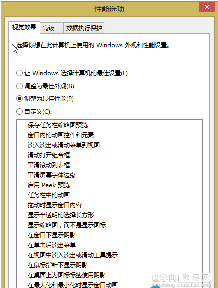 Windows8.1系统关闭视觉特效的方法步骤1