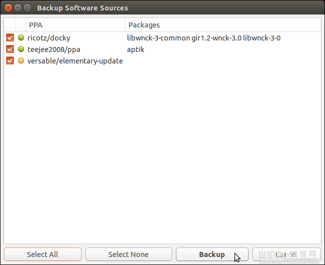 安装Aptik来备份Ubuntu系统上的软件15