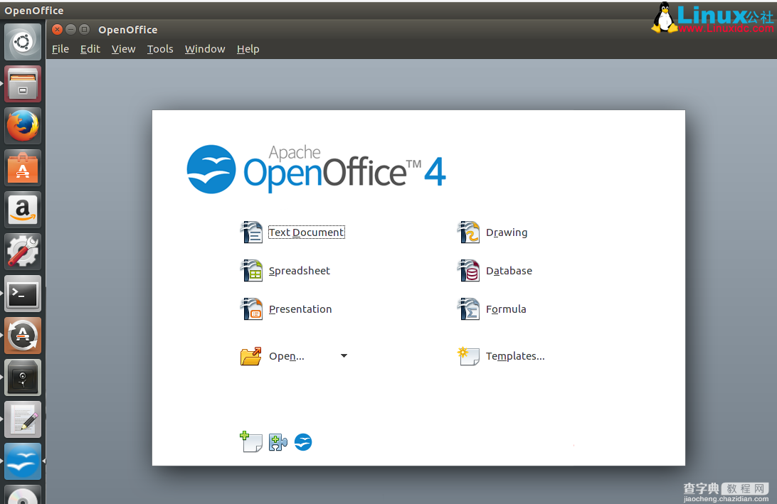 在Ubuntu系统上安装OpenOffice代替Office办公1