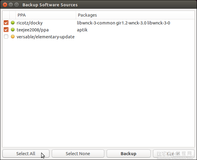 安装Aptik来备份Ubuntu系统上的软件13