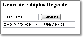 EditPlus注册码生成器(js代码实现)1